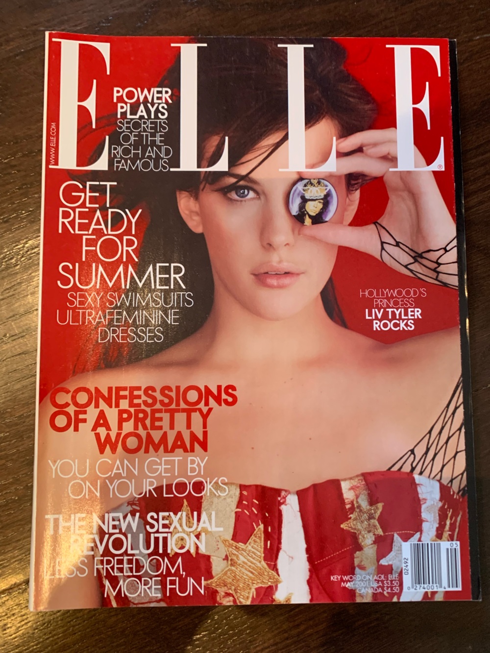 Elle magazine vintage May 2001 Liv Tyler on cover